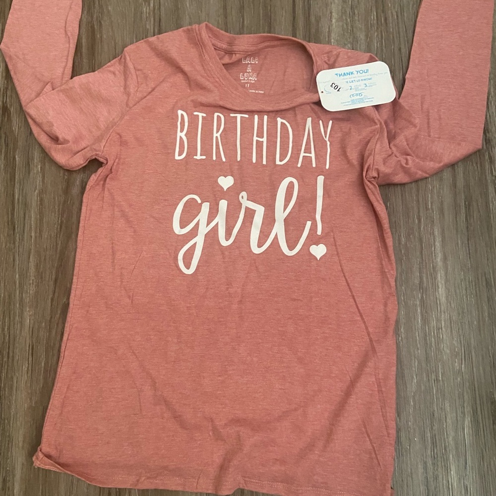 Birthday Girl Pink Long Sleeve Shirt